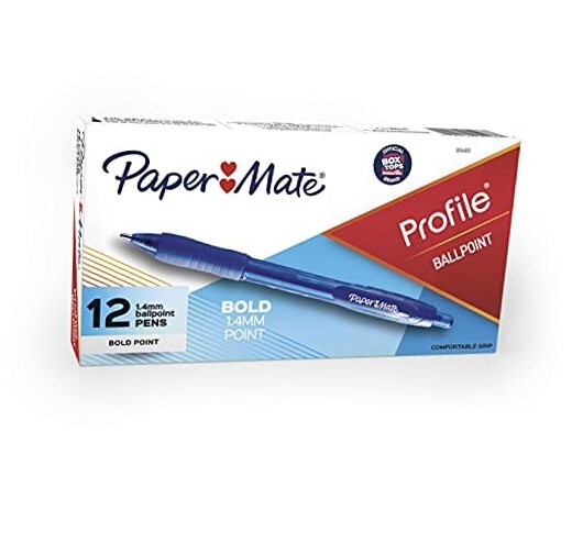 Profile Retractable Ballpoint Pens 12 count 12 Count (Pack of 1) Blue