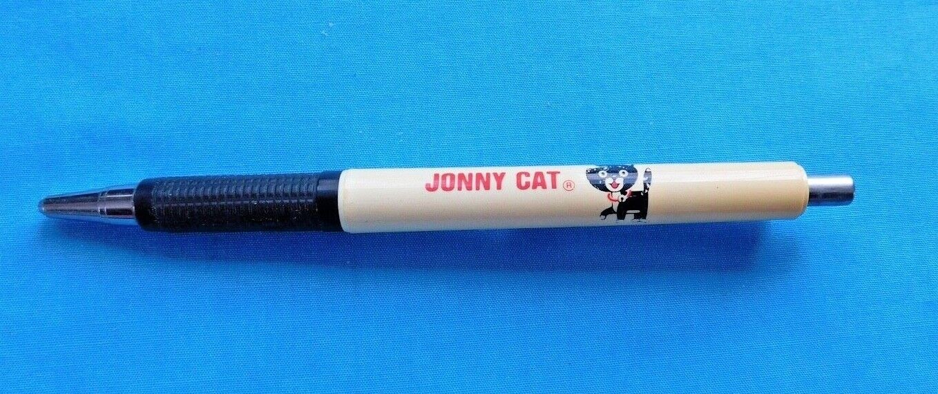 VINTAGE JONNY CAT BALL POINT PEN WRITING INSTRUMENT PENCIL