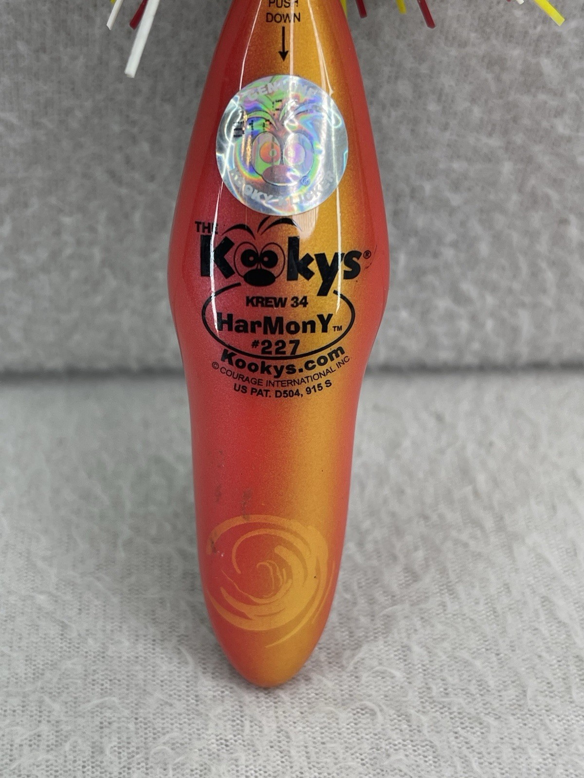 VTG Kooky Klickers Pen Krew 227 Harmony Peace Out Clip On School Pen NOS