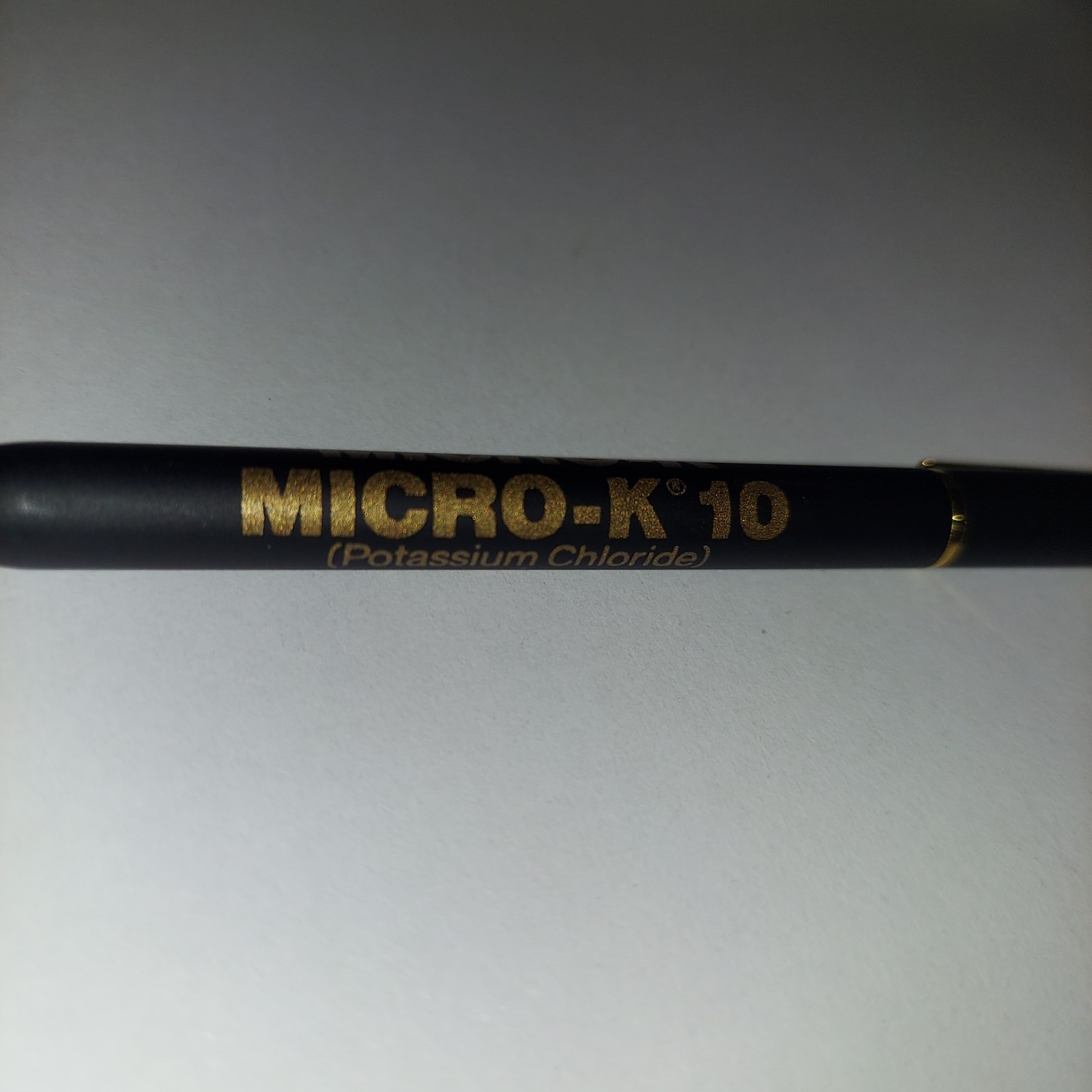 Vintage Chromatic Pen Black Gold Trim Pharmaceutical Advertising GUC Micro K 10