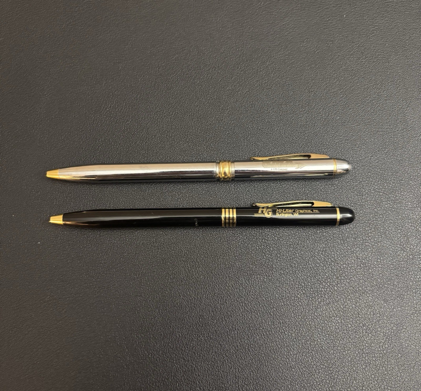 Lot Of 2 Antique Vintage Company Branded Ballpoint Pens. “Rmx & Hi-lighter”