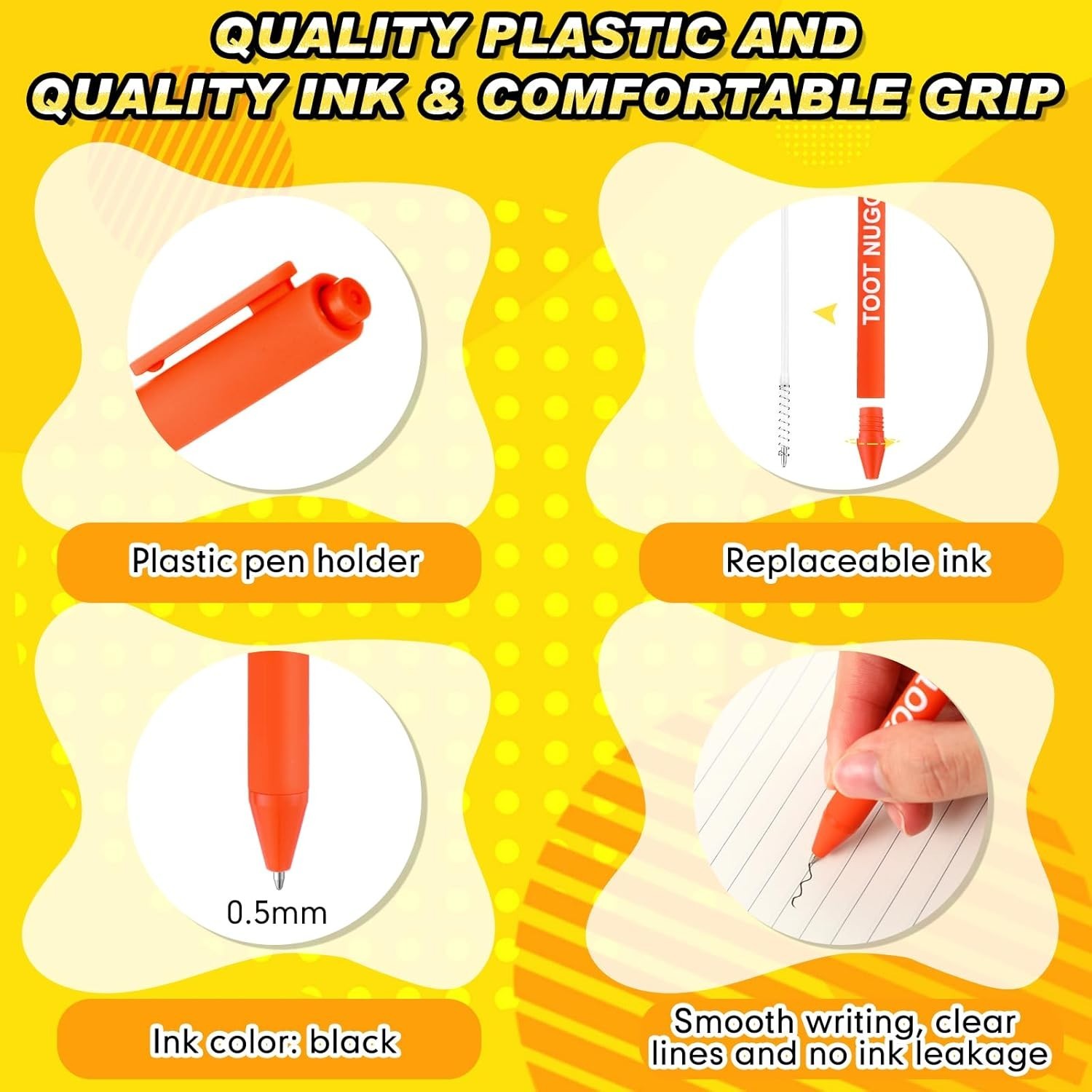 10 Pcs Funny Pens for Adults Fun Ballpoint Pens Bulk with Sayings Novelty Quotes
