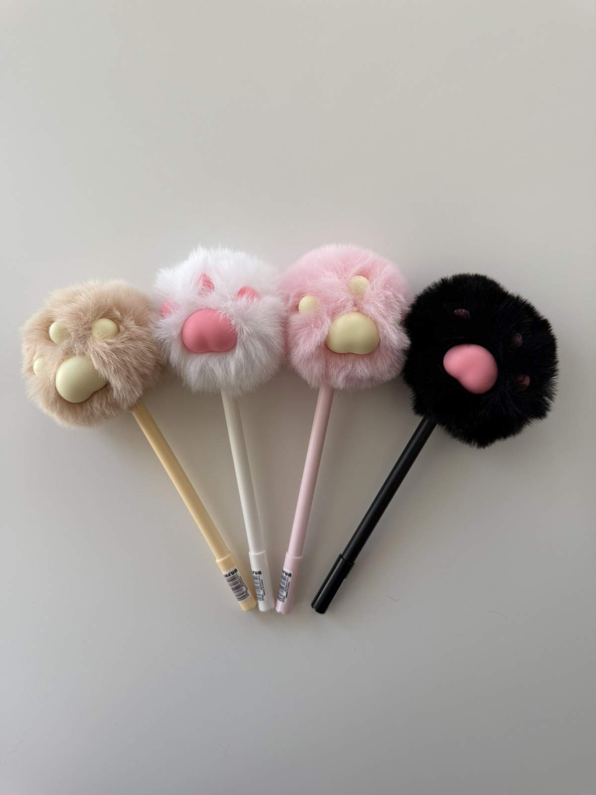 Cat Paw Plush Ballpoint Pen (1 pc)– Cute Furry Kawaii Writing Pen Gift for Girl