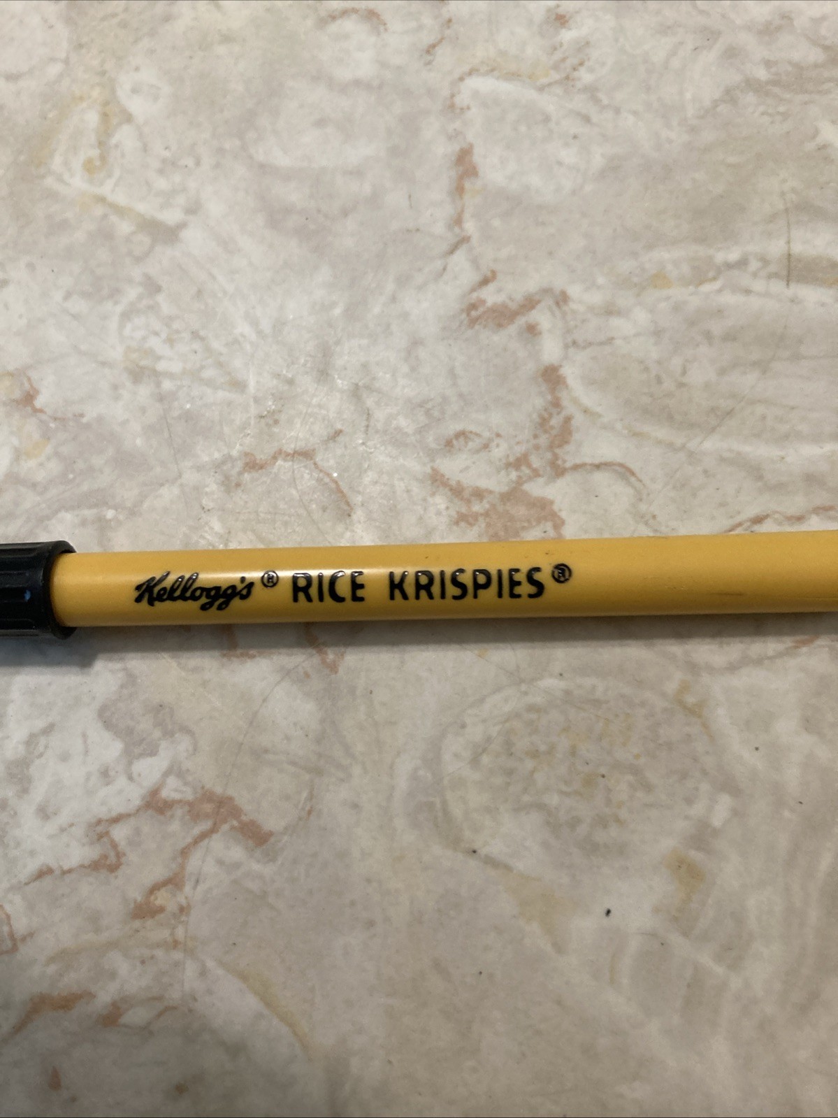 Vintage Kellogg’s Rice Krispies Cereal Advertising Dry Felt Pen 1980’s Yellow