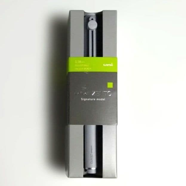 Uni-ball ZENTO Signature Model Pen 0.38mm Silver Black Made in Japan