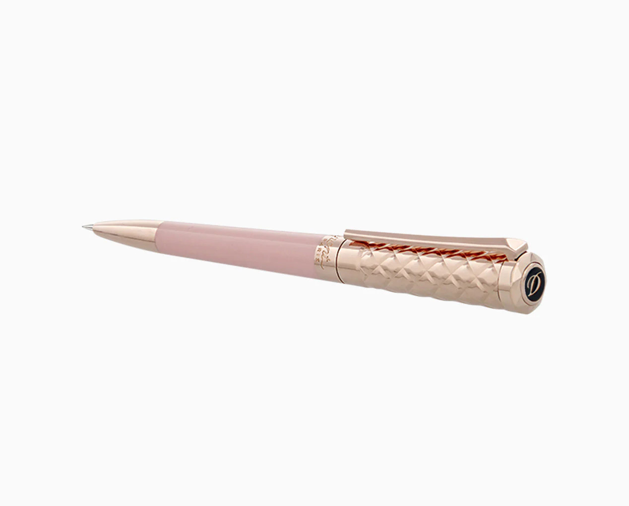 S.T. Dupont D-Line Palladium Ballpoint Pen 465278 Rose Gold Unisex Gift Idea