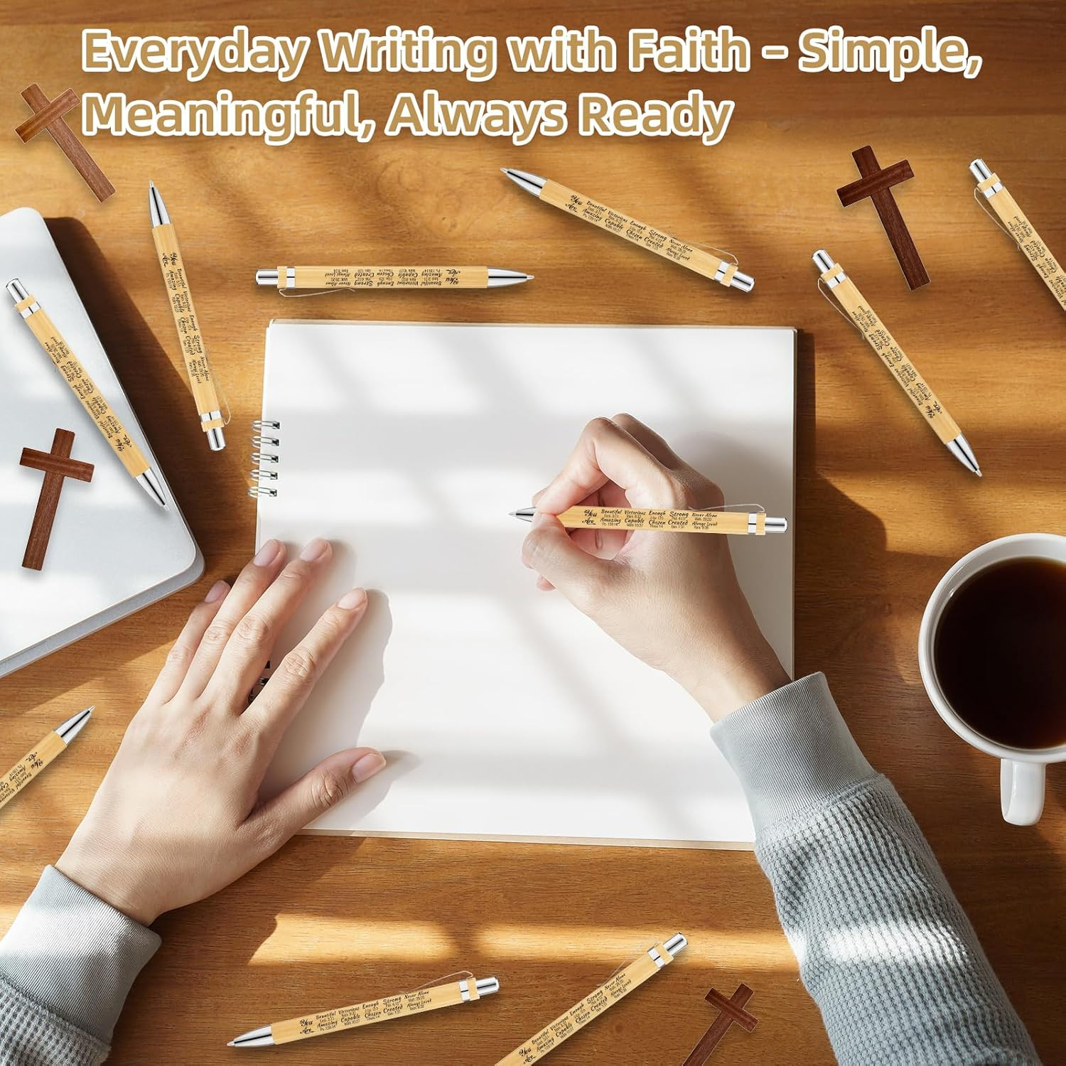 20 Pcs Christian Gifts Bible Verse Pens – 10 Christian Pens with Inspirational B