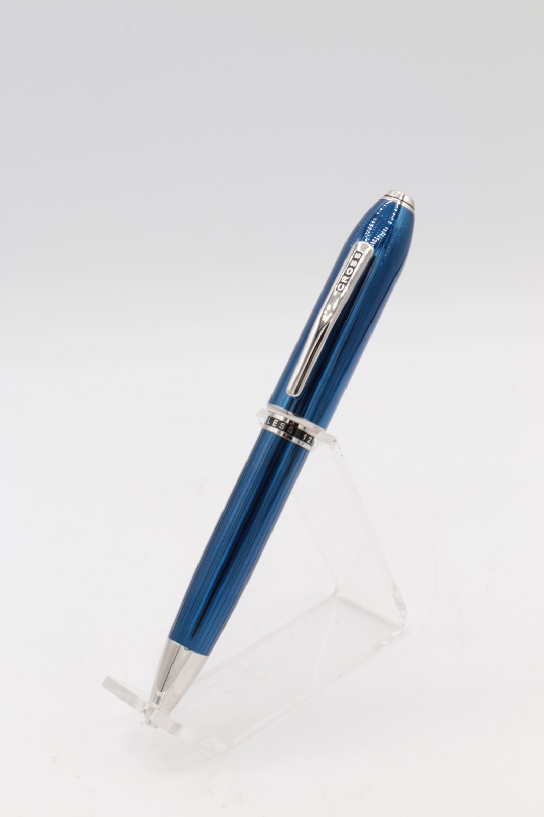 Cross Peerless 125 Quartz Blue Lacquer Platinum Ballpoint AT0702-14 NEW IN BOX