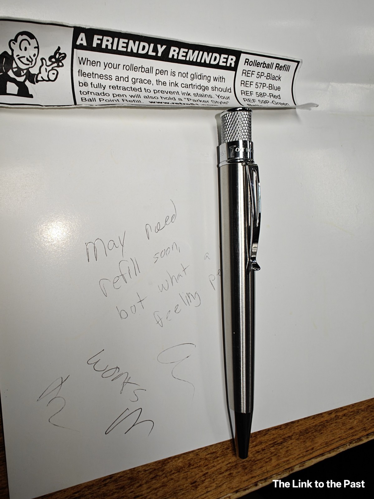 Retro 51 Tornado Stainless Steel & Chrome Ballpoint/Rollerball Pen w/more (see)