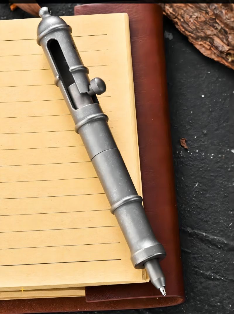 Titanium Ballpoint Pen Bolt Action Signature Writing Pocket Pen EDC Outdoor Gift