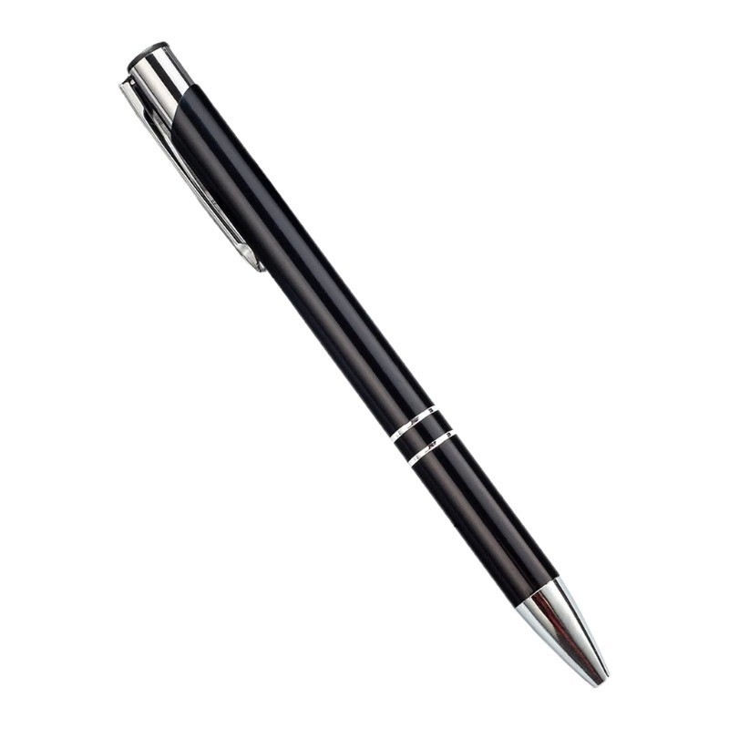 Luxury Full Metal Ballpoint Pen 1mm Black Ink Gel Pen Office Writing Stationery