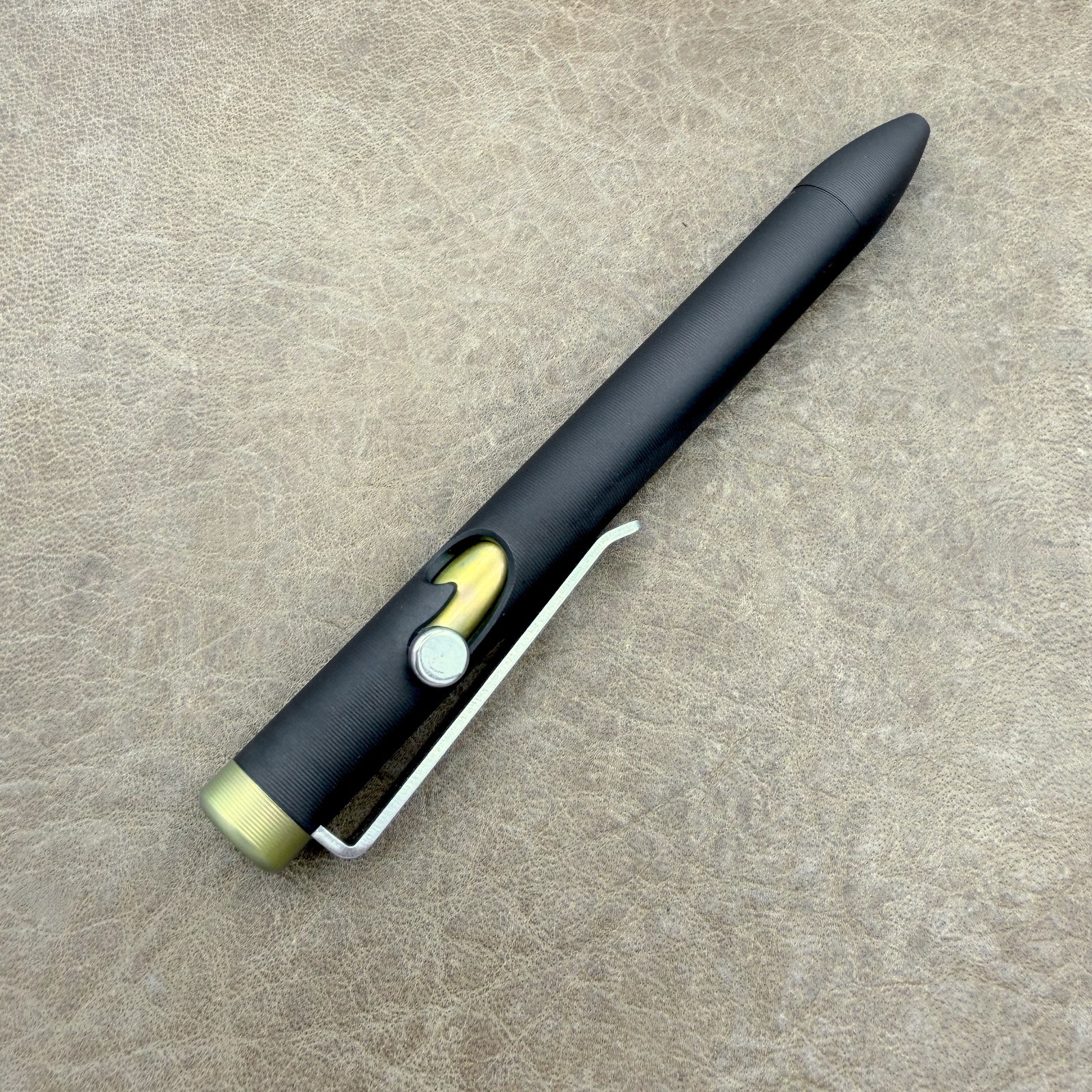 Tactile Turn – Titanium Bolt Action Mini Size Pen Black Ano Color [4.4″]