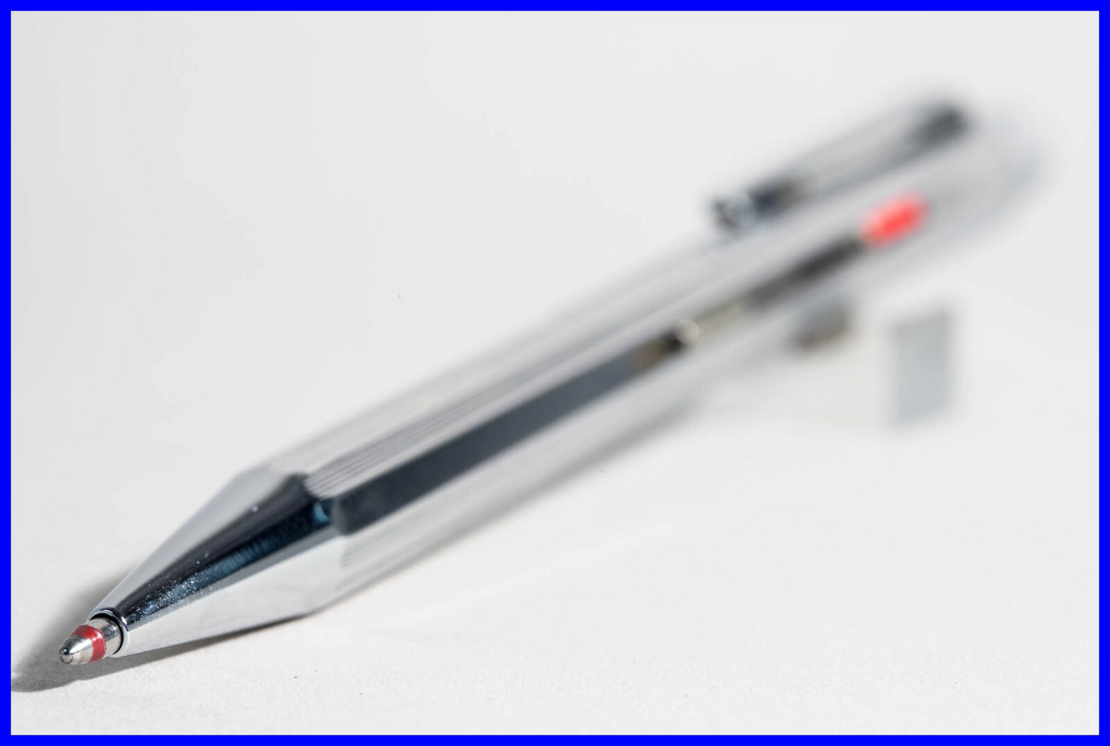 PRE or OFF SERIES 70’s Nice & elegant FEND Chrome 4-color Ballpoint pusher pen