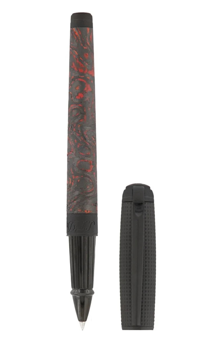 S.T. Roller Pen Dupont D-Line Fiery Collectible Lava Unisex Synthetic Black