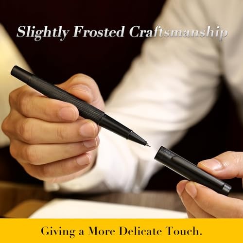 Matte Forest Rollerball Pen, Luxury Pen with Schmidt Ink Black Black ink