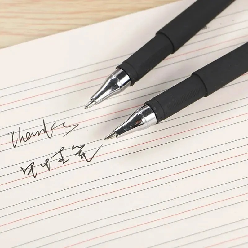 10PCS Ball Point Pens BLACK Gel Ink Pen Smooth Writing – 0.5mm Nib – Best Price