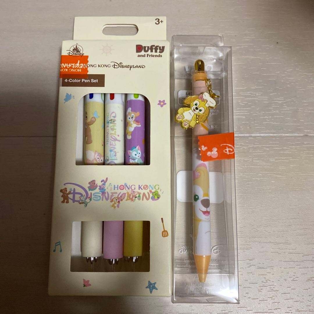 Hong Kong Disneyland Duffy and Friends Ballpoint Pen Set #b4820a