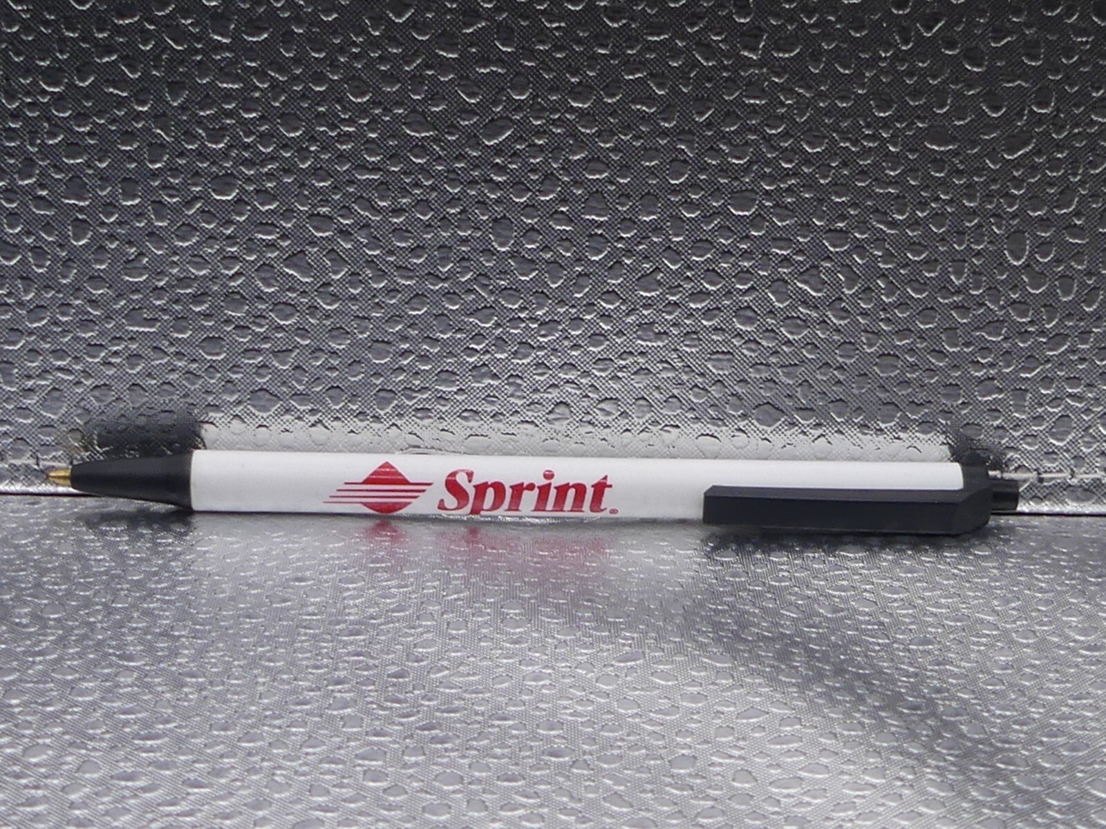Sprint White Black Red Advertising Bic Mexico Ballpoint Pen
