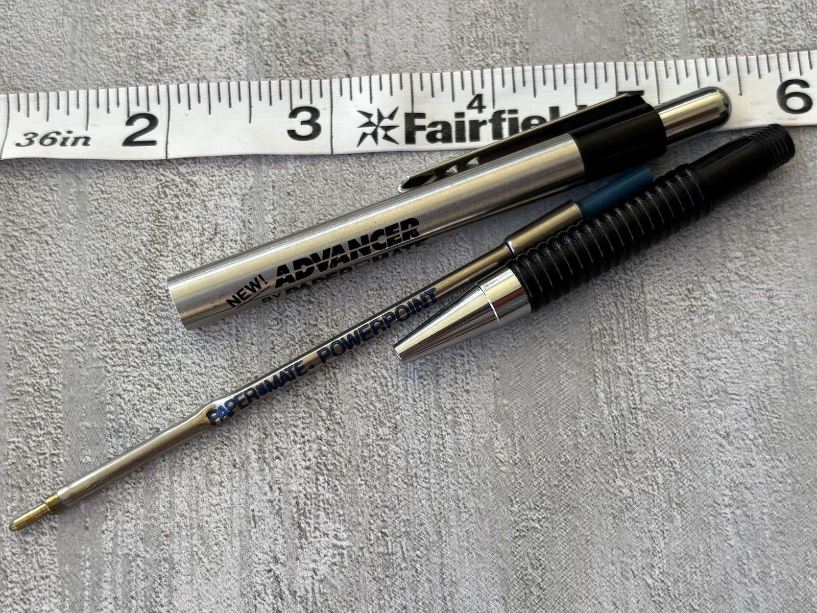 Vintage Paper Mate “Advancer” Pen Salesman Sample Double Heart Japan ~Dry Ink~