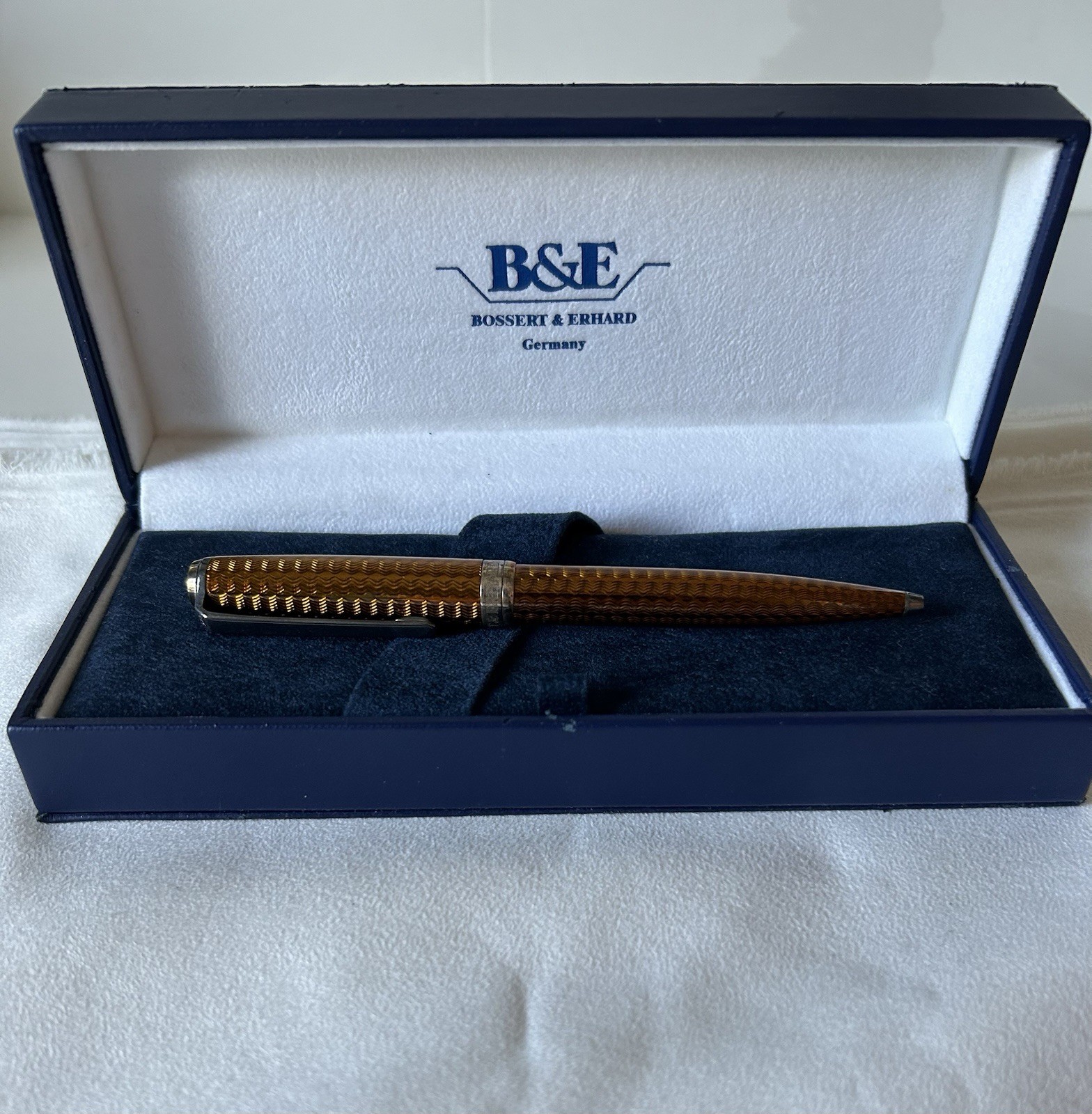 Bossert & Erhaud Sterling Pen Bronze Color New With Box Made In Germany