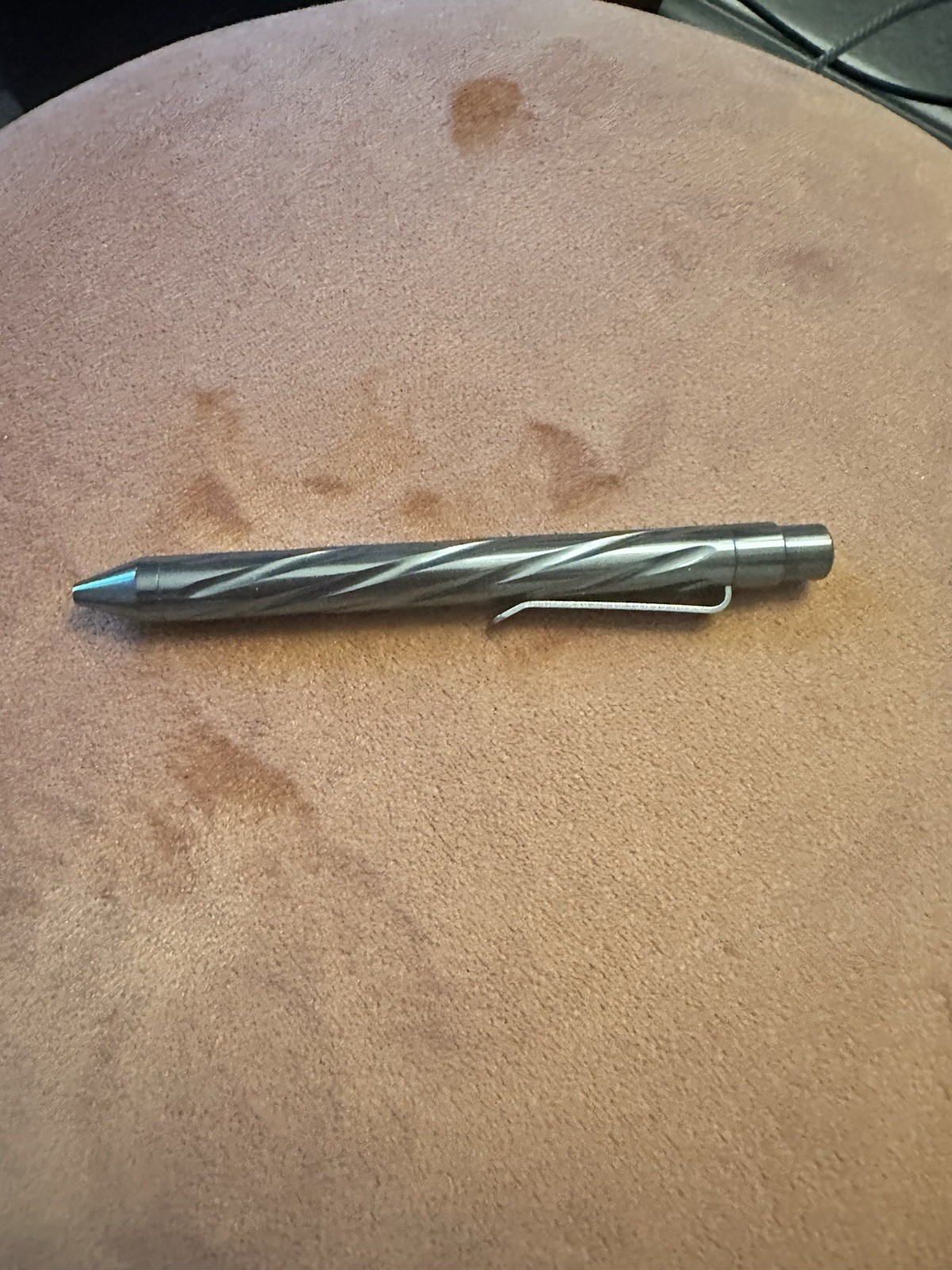 Nottingham Tactical Zirconium Spiral Machined Pen