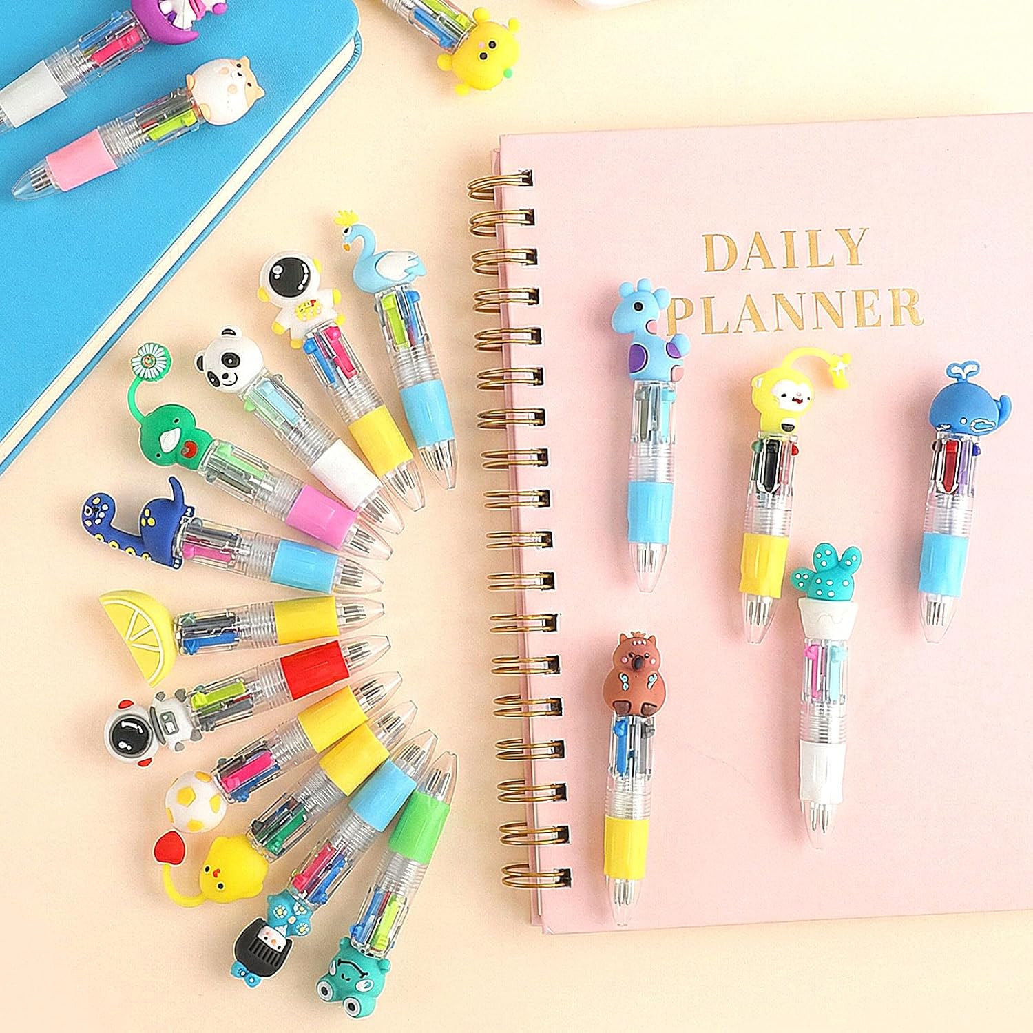 32 Pcs Fun Pens for Kids, Multicolor Pens in One Prize Gifts Elementary Graduati