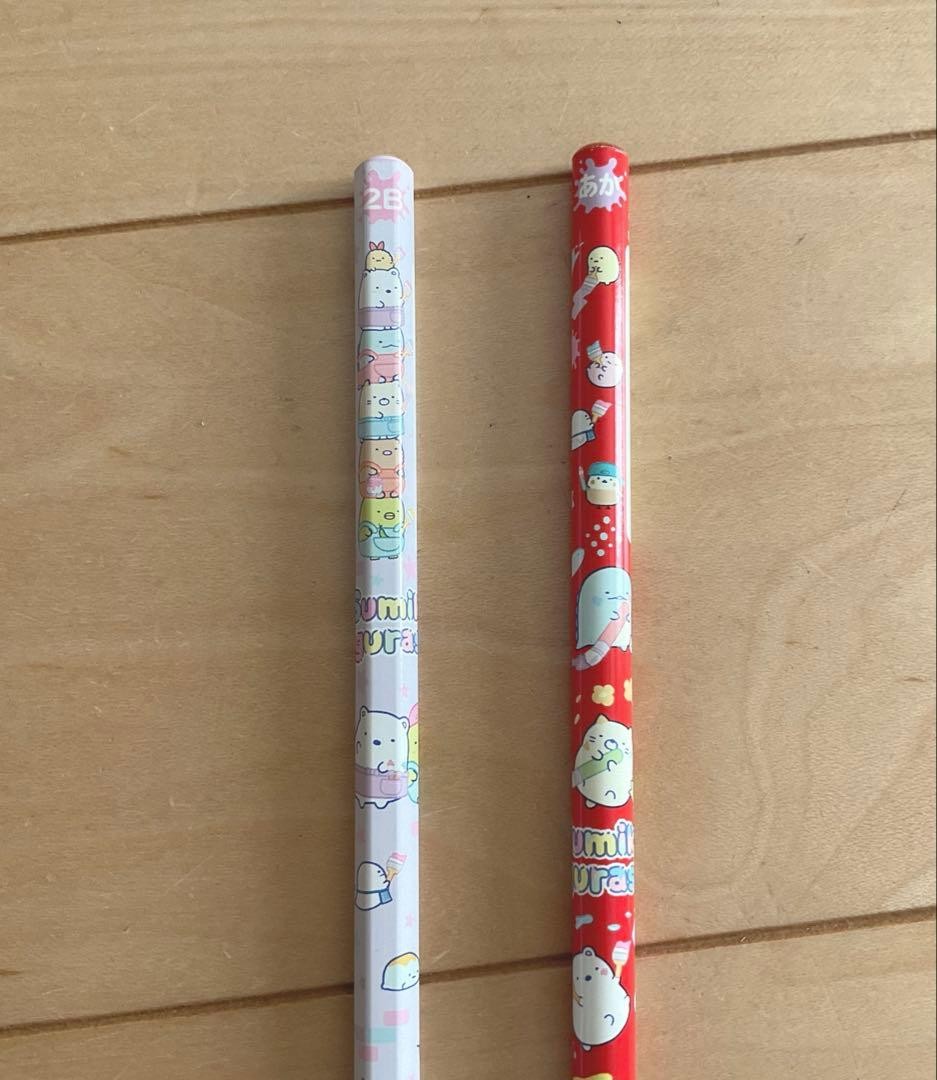 2 pieces only, Sunstar Yokopita, 2 2B pencils, bonus, open on both sides #9933ee