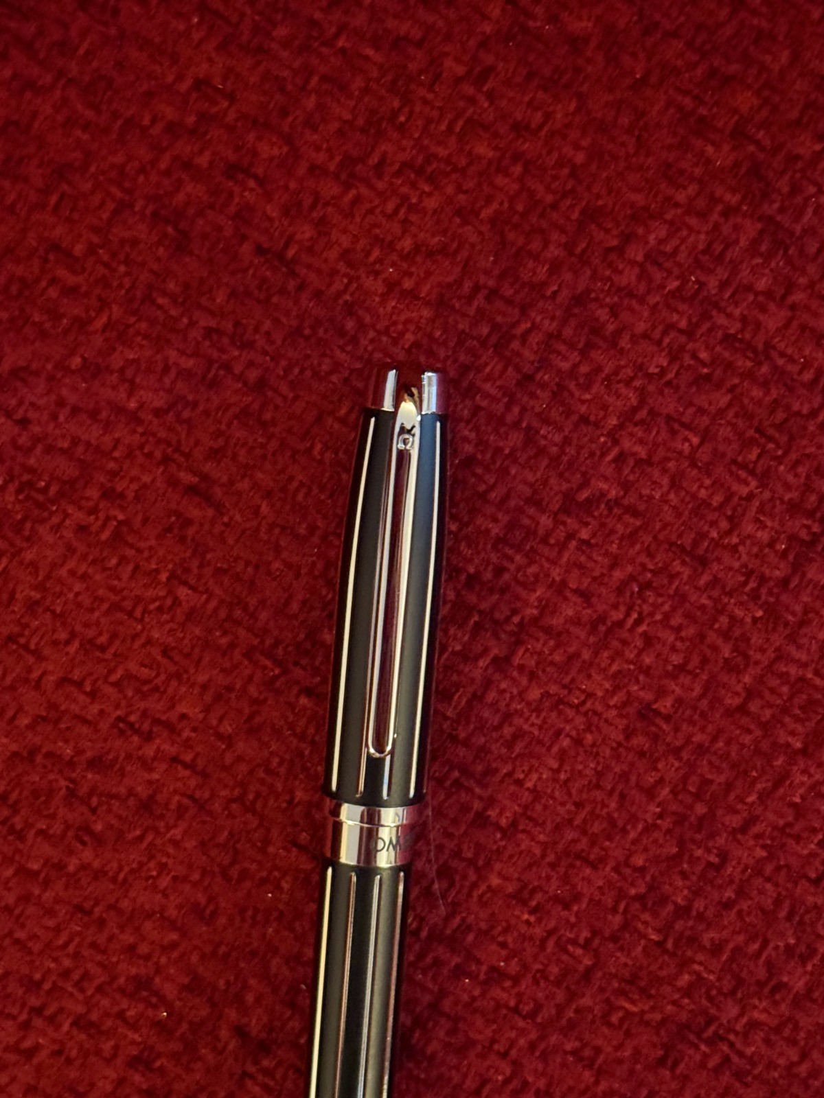 Omega Watch Executive Rollerball Pen, 0.6 Black Ink, Refillable, Luxury AD Gift