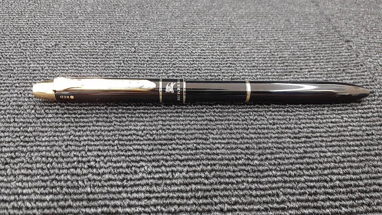 BURBERRY Twist Ballpoint Pen Black Body Used