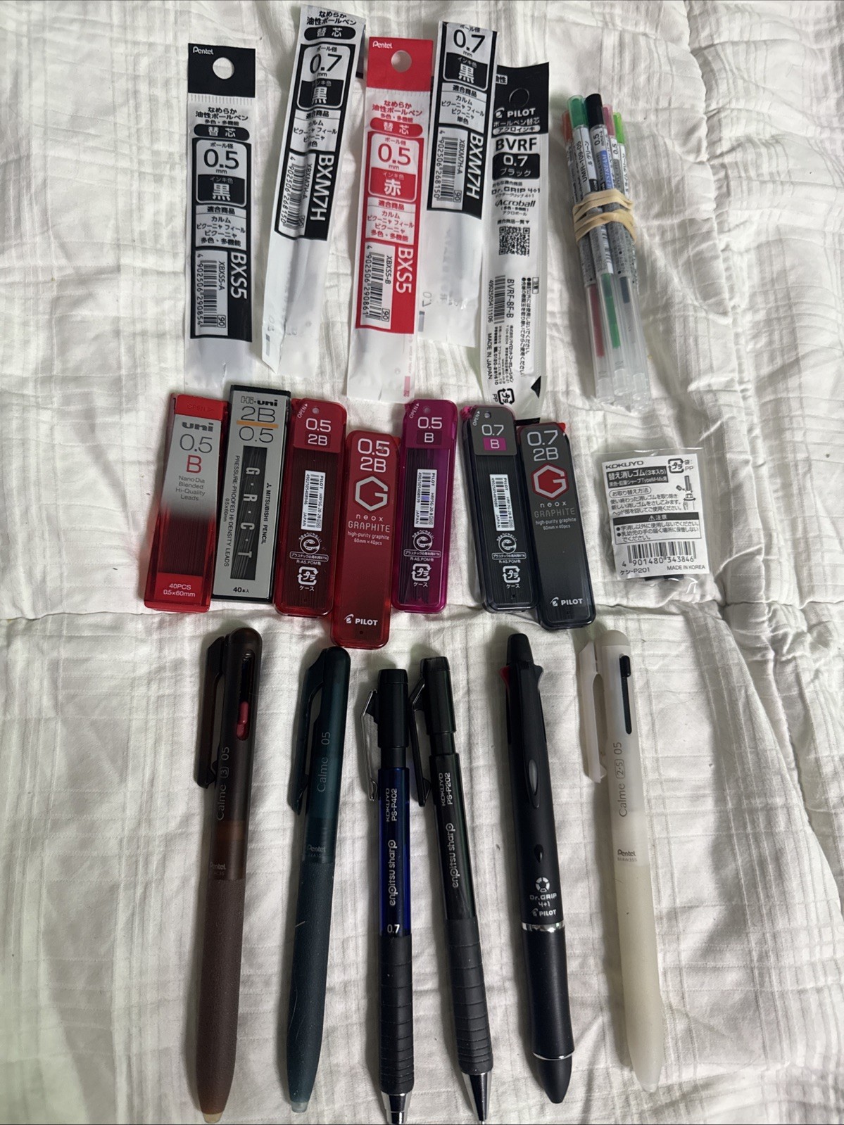 Pen And Pencil Lot Pentel Dr Grip