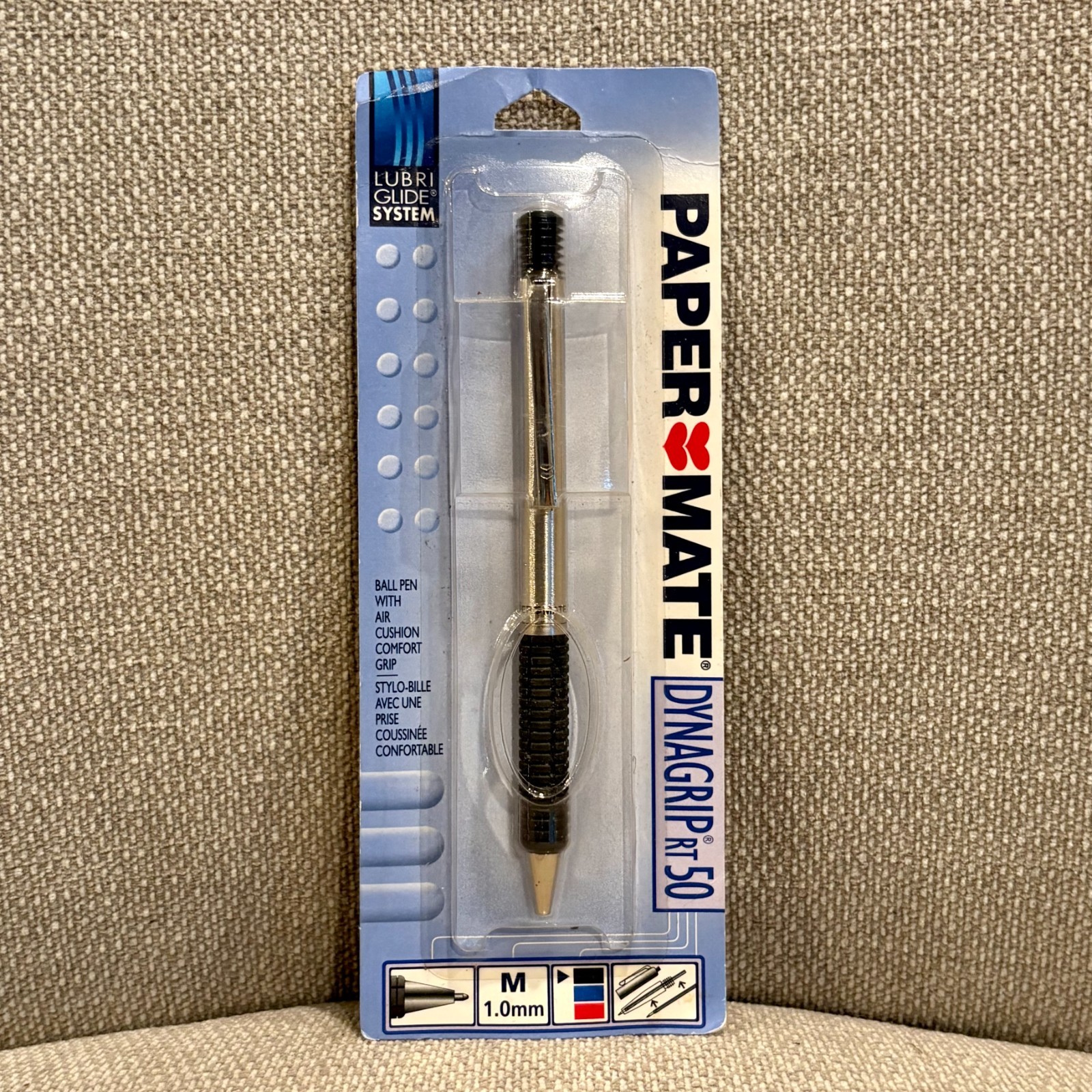 Paper Mate DYNAGRIP RT50 Ballpoint Pen Lubri Glide System – Black Ink – USA