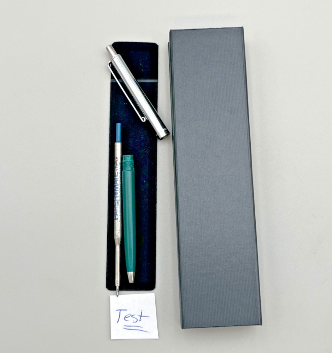 Paper Mate Double Heart Profile Slim Green/Chrome, Blue Ink, Works – Mexico