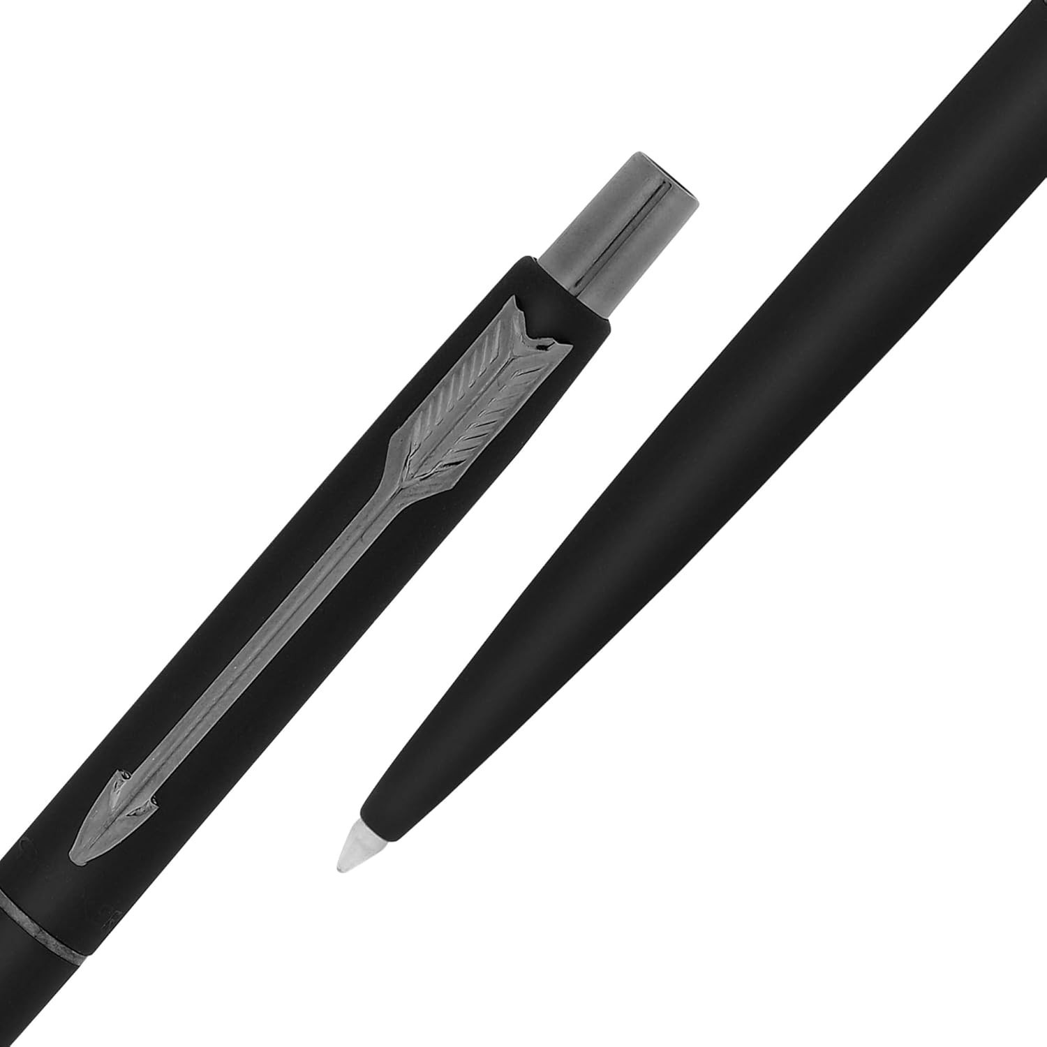 Parker Classic Matte Black| chrome Trim |Ball Pen| Ink Colour – Blue