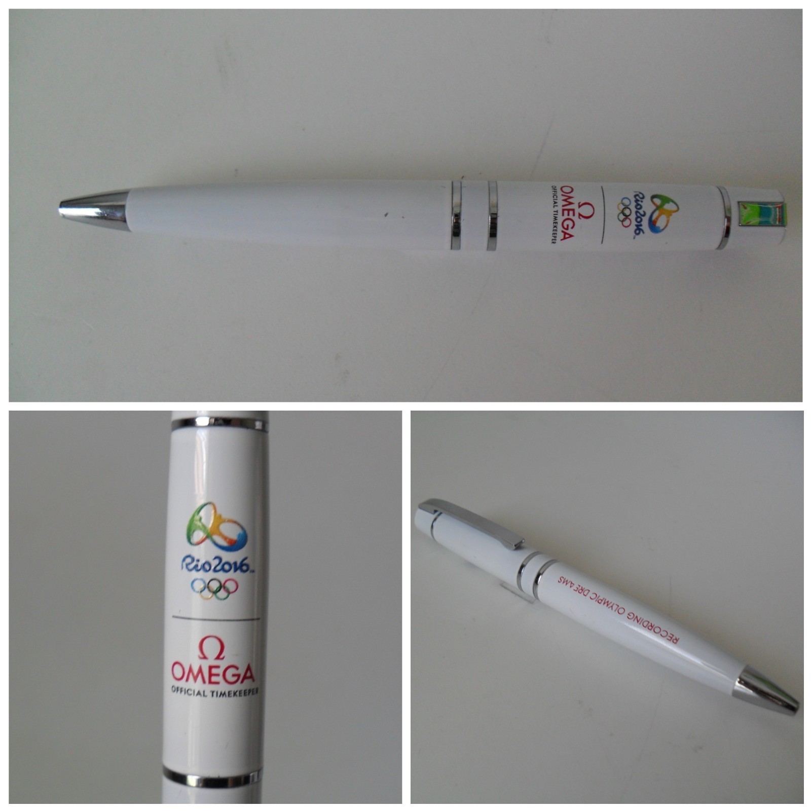 OMEGA Pen RIO 2016 Olympics RARE Limited Edition «OFFICIAL TIMEKEEPER» Good Cond