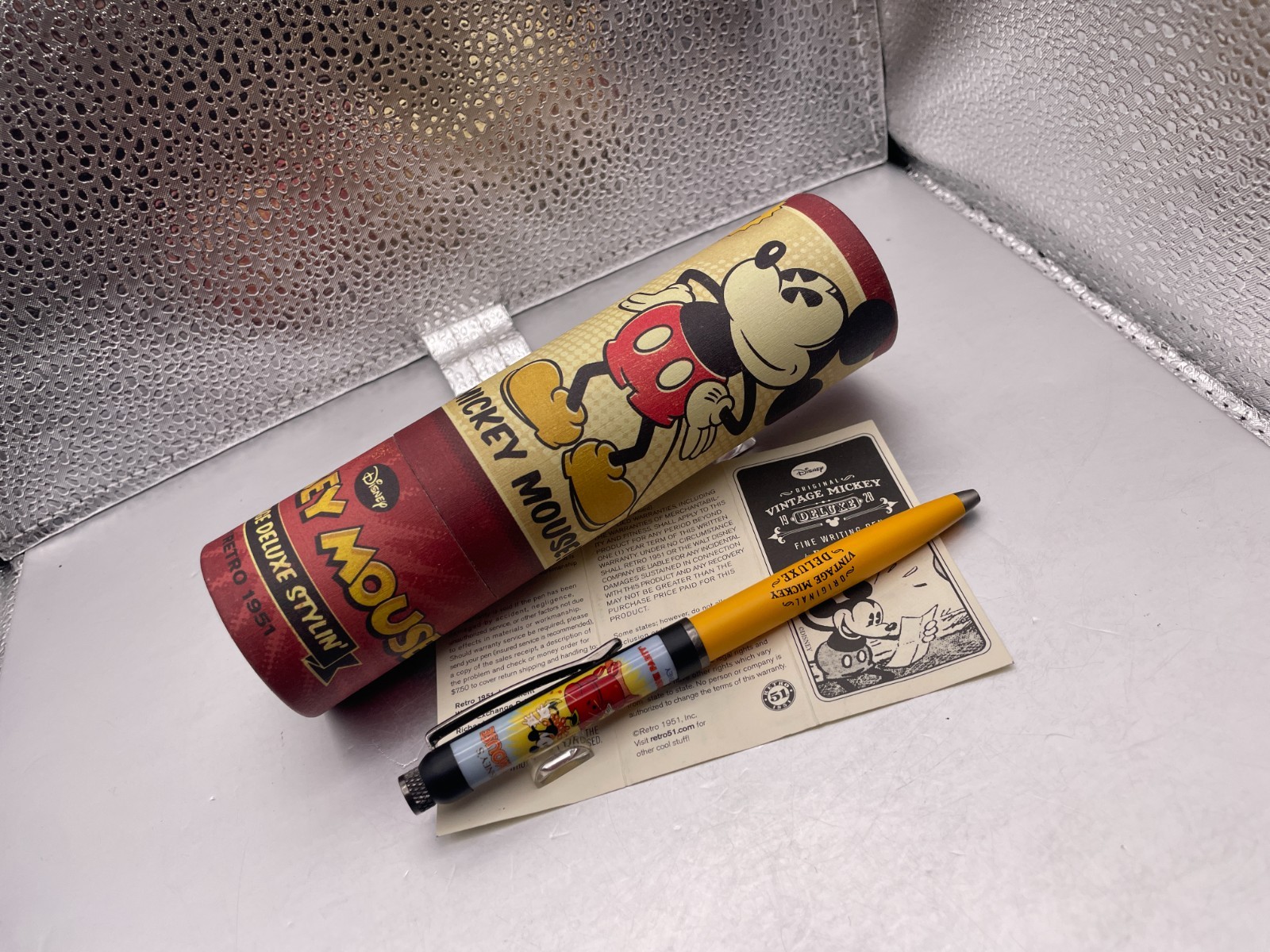Retro 51 1951 Vintage Mickey Deluxe Mouse Ballpoint Pen Whoopee Party MMFD-10