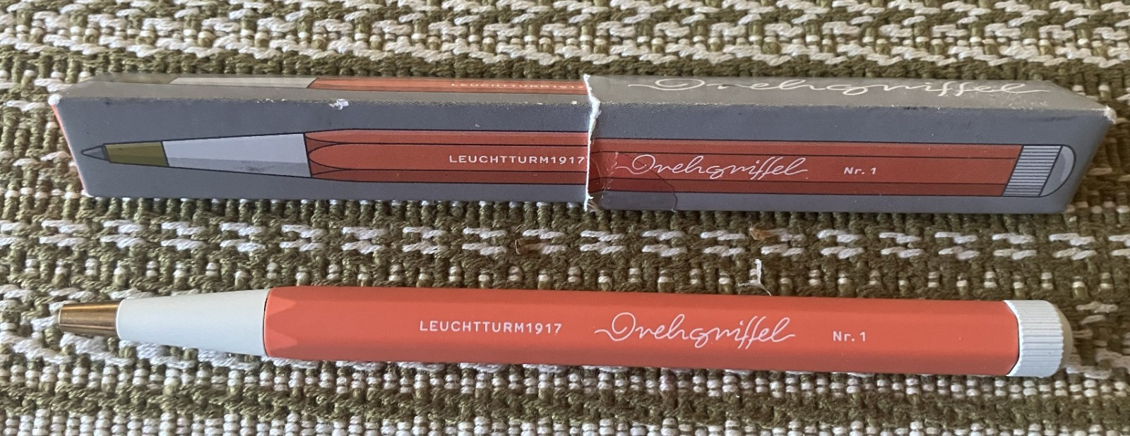 Leuchtturm1917 Drehgriffel Nr. 1 Ballpoint Pen: Bellini, Aluminum, Brass, Parker