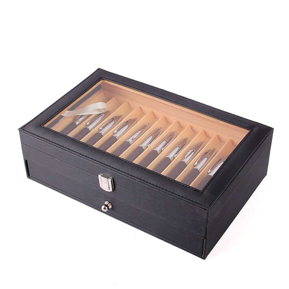 24/36 Slots Fountain Pen Display Box Pencil Storage Organizer Case Collection