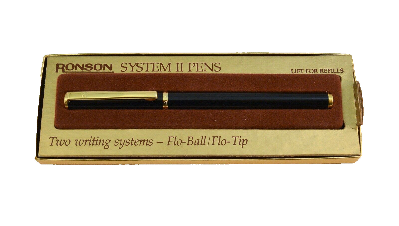Vintage Ronson System II Pens Black Made In Germany