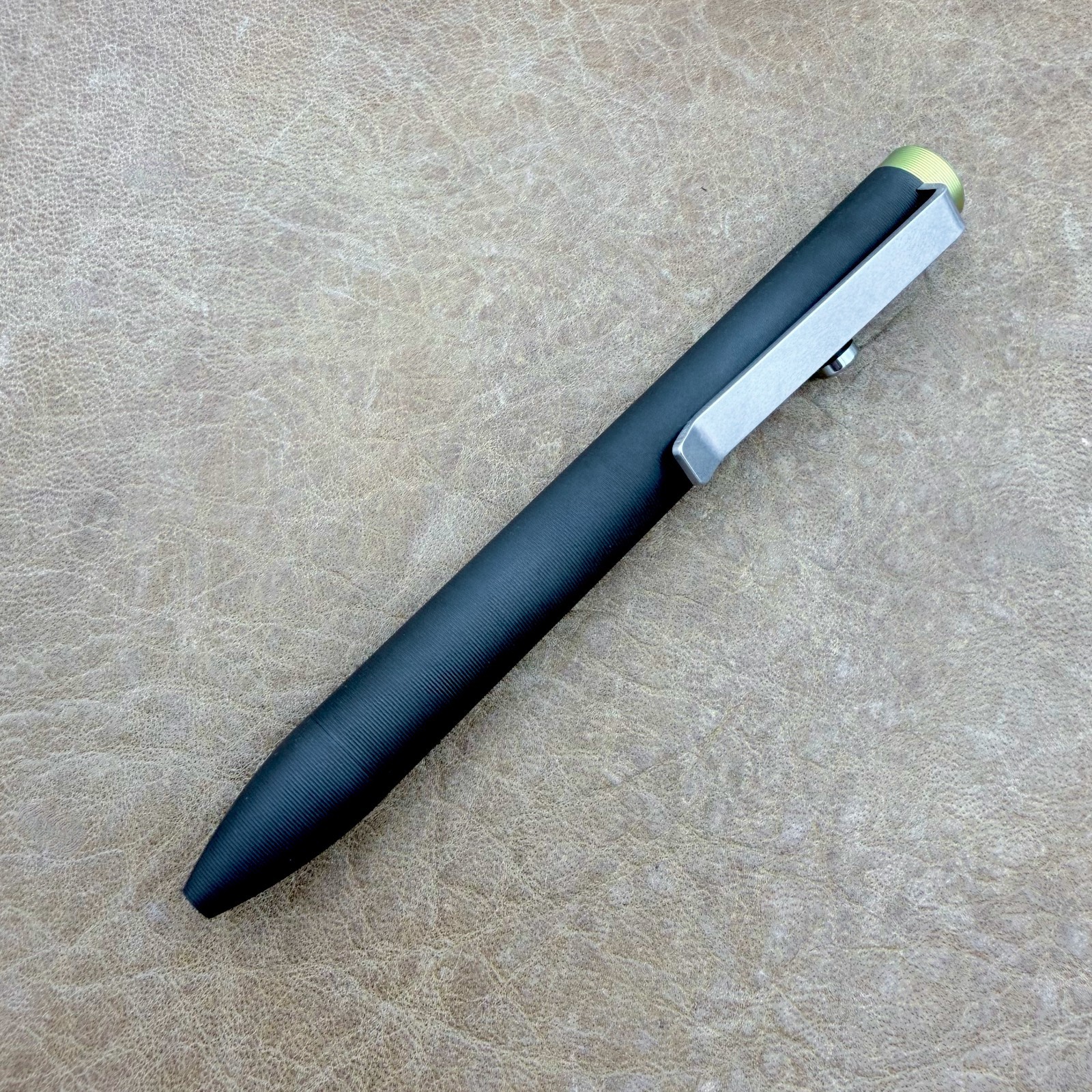 Tactile Turn – Titanium Bolt Action Mini Size Pen Black Ano Color [4.4″]