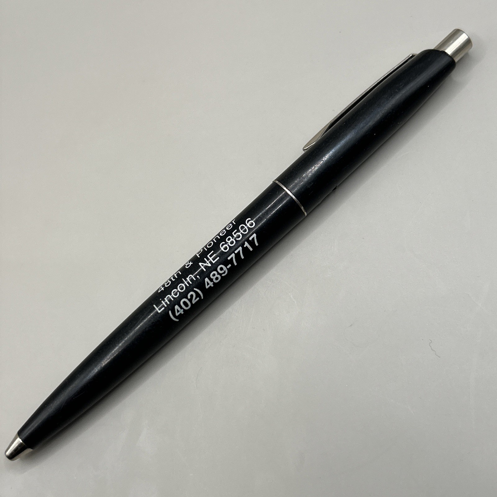 VTG Ballpoint Pen COLLEGE VIEW 48th & Pioneer Lincoln Nebraska