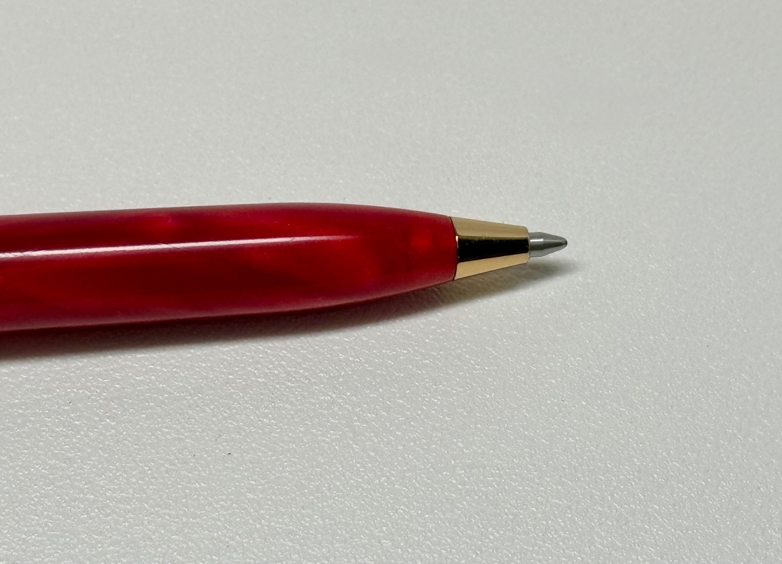 Levenger True Writer Bordeaux Red Ballpoint Pen Gold Trim NEW Levenger Refills