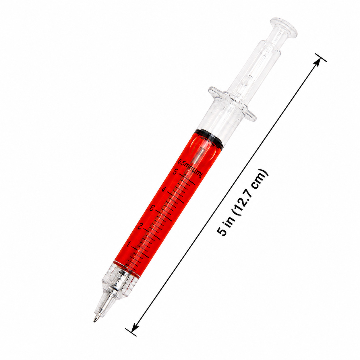 Syringe Ballpoint Pens Black Ink Novelty Writing Pen Set 3 or 4 Pack Office Fun