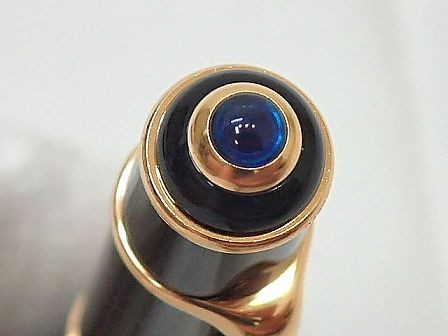 Diabolo de Cartier Rollerball Pen ST180001 Black Gold w/ Box Case Papers Unisex