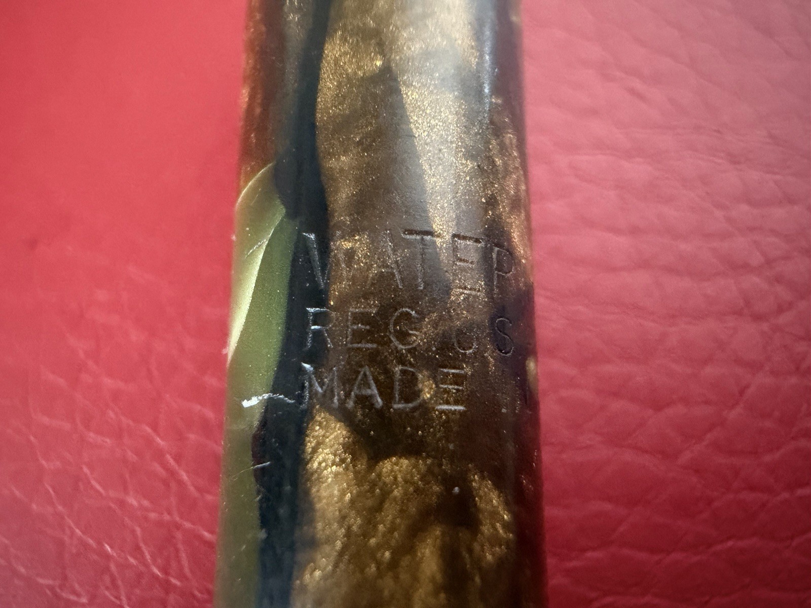 Waterman’s Mechanical Pencil Celluloid Marble Art Deco Vintage 1930s