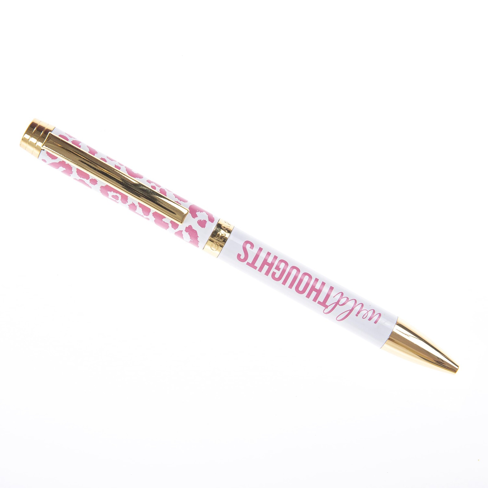 Wild Thoughts Leopard Pink Ballpoint Pen Stylish Writing Instrument Gift