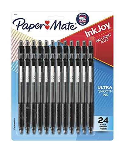 InkJoy 300RT Retractable Ballpoint Pens, Medium Point (1.0mm), Black, 24 Count