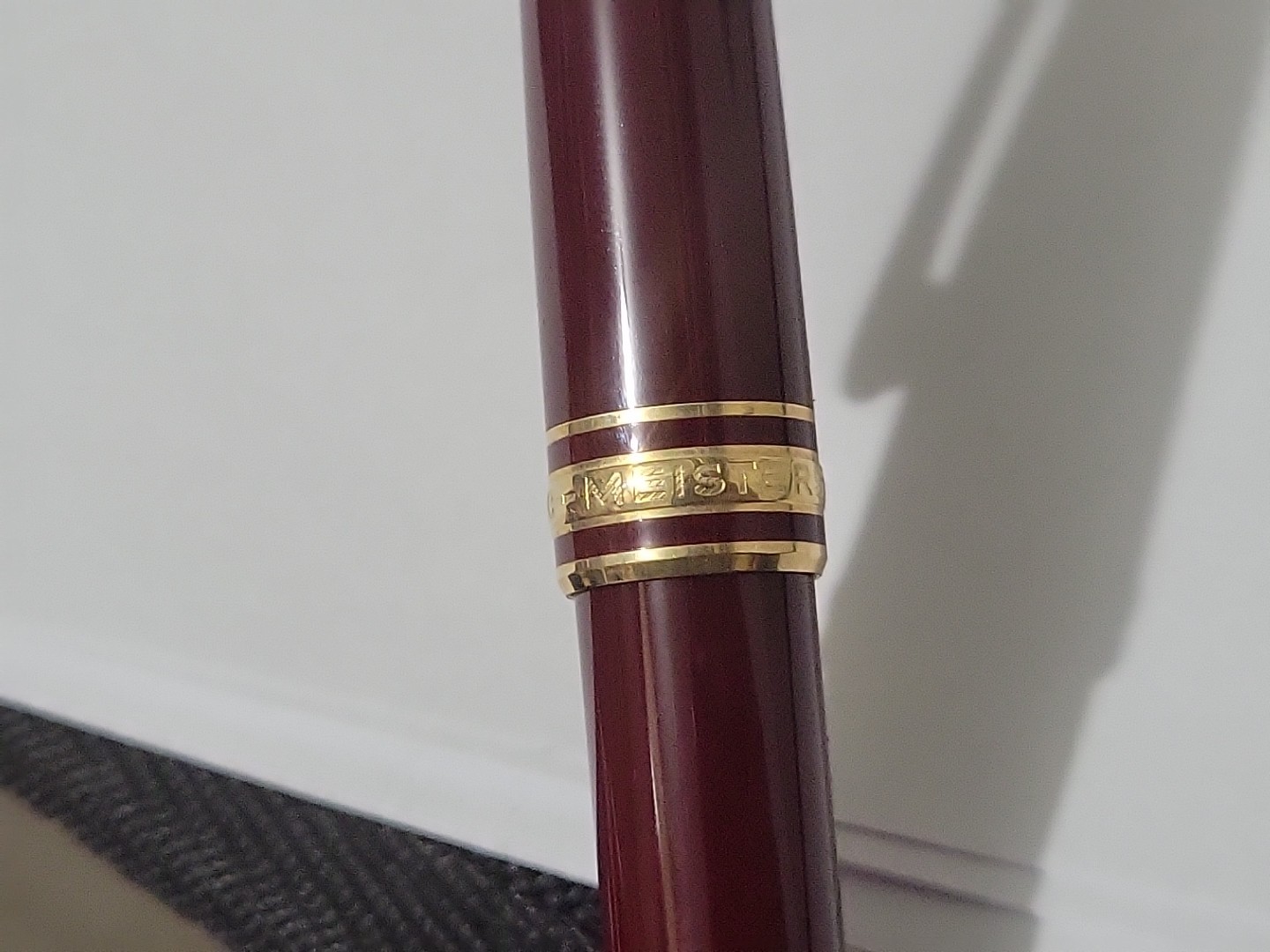 Montblanc Meisterstuck Bordeaux Ballpoint Pen Gold Trim West Germany with Box
