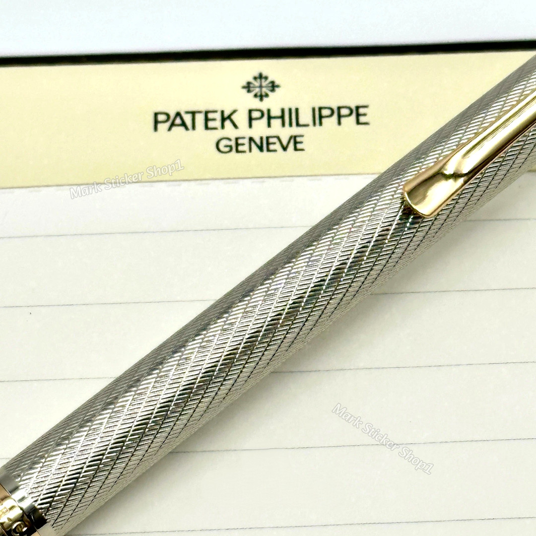 Patek Philippe Pen Scripted Silver Weave Graf Von Faber Castell Rare AD VIP Gift