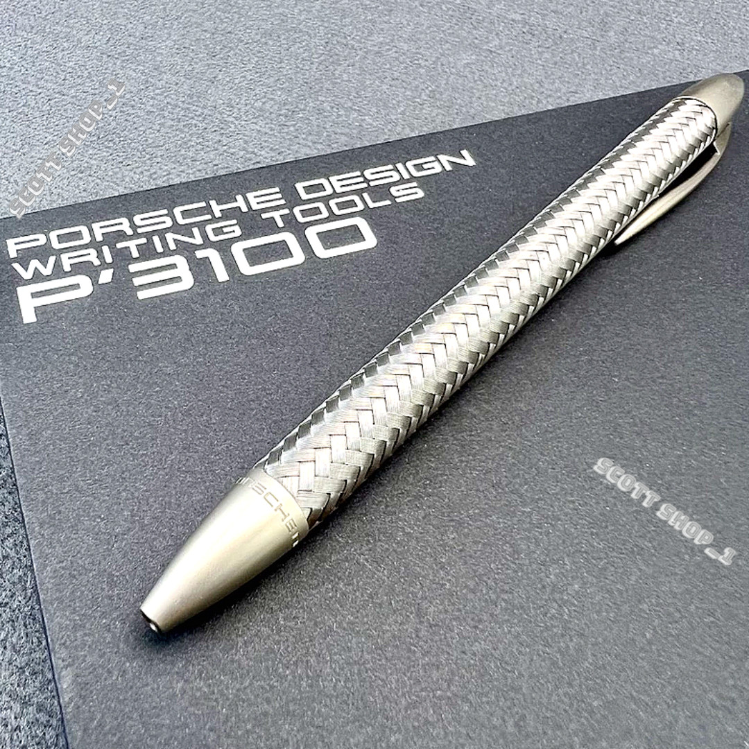 Porsche Design P3100 TecFlex Braided Weave Ballpoint Pen Luxury Collectible
