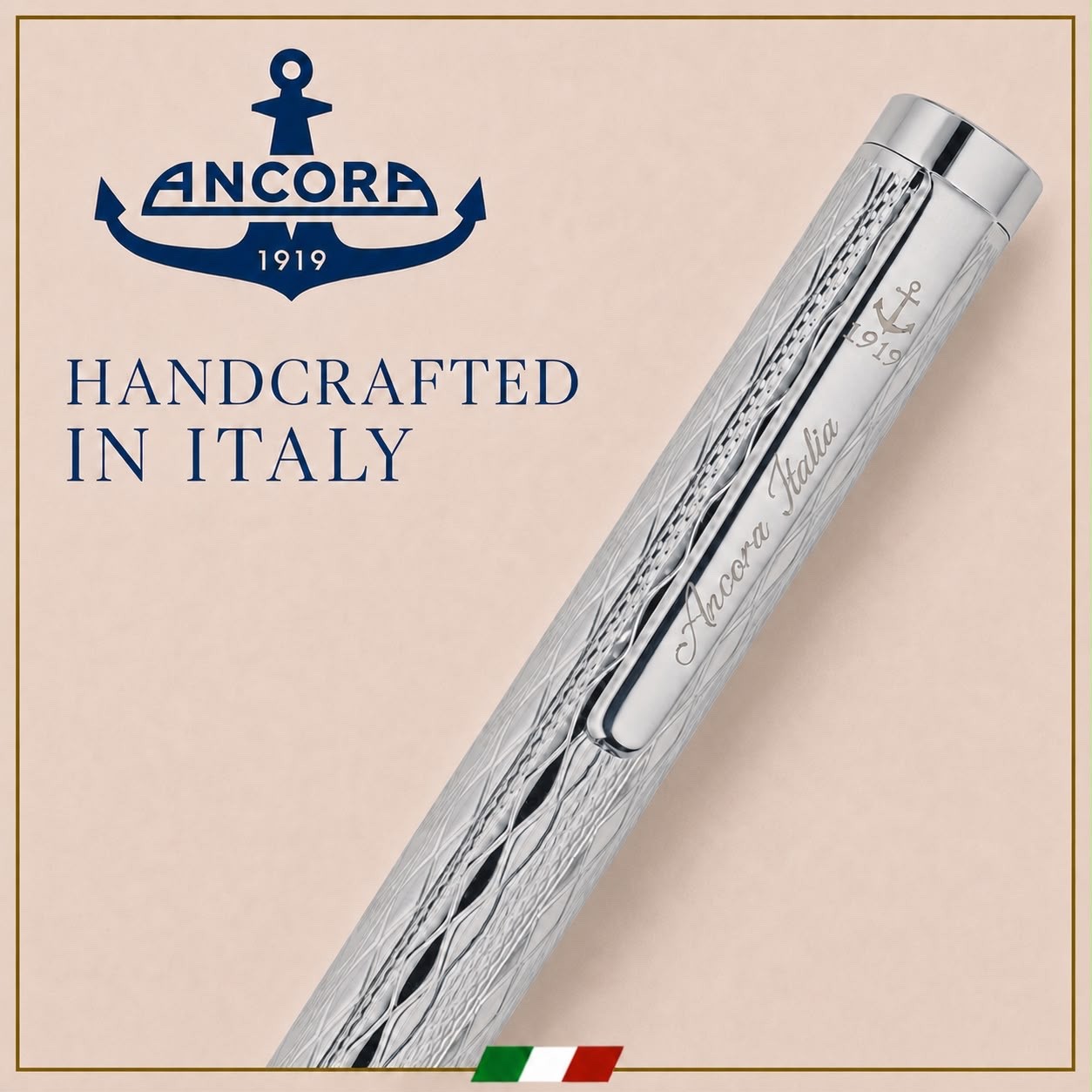 SOVEREIGN CHROME Limited edition of 888 pens by Ancora 1919 Italia brand new
